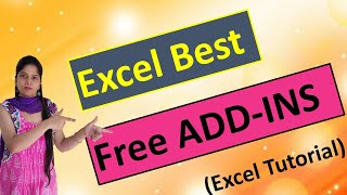 Excel Free ADD INS  Best ADDINS to Use in Excel  Excel Tutorial in Hindi [upl. by Elsy]