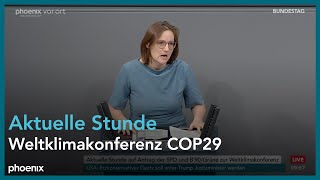 Aktuelle Stunde Weltklimakonferenz COP29 am 141124 [upl. by Ellehcyar]