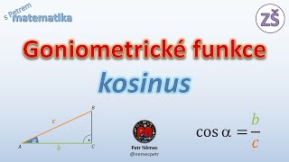 Funkce kosinus  Matematika 9 ZŠ [upl. by Hales]