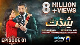 Shiddat Episode 01 Eng Sub  Muneeb Butt  Anmol Baloch  12th February 2024  HAR PAL GEO [upl. by Octavia]