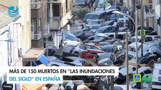 Más de 150 muertos en quotlas inundaciones del sigloquot en España [upl. by Ellerey]