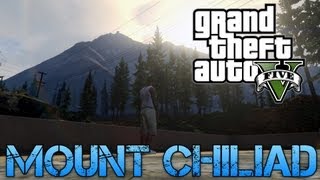 Grand Theft Auto V  DRIVING OFF MOUNT CHILIAD  Michael Free Roam Gameplay [upl. by Rudman]