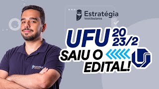 UFU 20232  Saiu o Edital [upl. by Aihcrop]