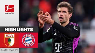 FC Augsburg  FC Bayern München 23  Highlights  Matchday 19 – Bundesliga 202324 [upl. by Ammej525]