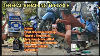 GENERAL REPAIR SA TRICYCLE NI ESMI  LATERO  WELDING  MECHANICS [upl. by Rior]