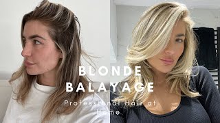 How to Professionally Balayage Hair at Home  Step by Step How I Do My Hair  Redken Wella [upl. by Anaylil]