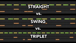 Straight vs Swing vs Triplet Drum Grooves Explained [upl. by Stedmann]