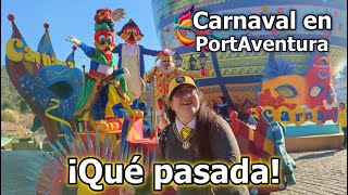 Os enseño la temporada de CARNAVAL de PortAventura 🎊🎭 [upl. by Kcinnay31]