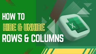 How to Hide and Unhide Rows amp Columns in Excel  Easy StepbyStep Guide excel rows and columns [upl. by Latreece324]