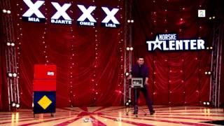 Amazing Magician on Norways got talent [upl. by Hsakiv]