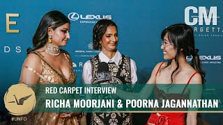 Poorna Jagannathan amp Richa Moorjani Say A Bittersweet Goodbye to NHIE  UNFO 2023 Red Carpet [upl. by Hermy]