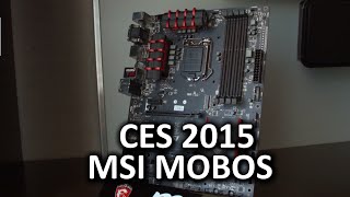 MSI Motherboards  CES 2015 [upl. by Dagny397]