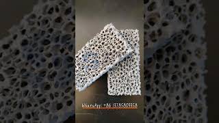 Silicon Carbide SiC Ceramic Foam Filters in Casting Iron Components iron casting metal foundry [upl. by Suki]