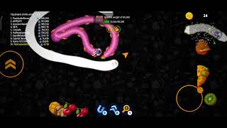 White Worm Gameplay wormzoneio gamplay [upl. by Ylak]