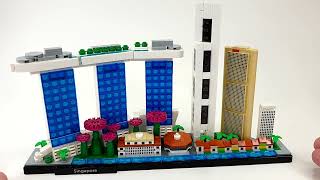 LEGO ARCHITECTURE 2022 SET REVIEW Singapore Lego set 21057 [upl. by Joon]