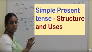 ENGLISH  The Simple Present  Present Simple Tense  Structure and Uses  English with Vennila [upl. by Easlehc125]