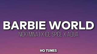 Nicki Minaj X Ice Spice – Barbie World AudioLyrics 🎵  barbie girl Remix  Tiktok Song [upl. by Lysander775]