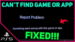 PS5 CANT FIND GAME OR APP EASY FIX Fast Solution [upl. by Riannon421]