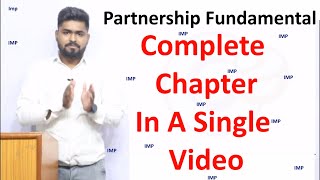 Most Important  12th ACCOUNTS  PARTNERSHIPFUNDAMENTALS  Full Chapter  Revision  SummaryNotes [upl. by Ahola]