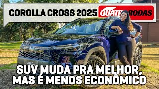 Toyota Corolla Cross 2025 está mais fraco mas ANDA igual e bebe MAIS [upl. by Lleruj]