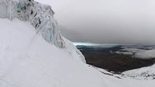 11 Cotopaxi  Descending from Summit Just below glacier  360 [upl. by Neenaej755]