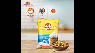 Aashirvaad Iodized Crystal Salt 1 kg Natural HR 1 [upl. by Salangi72]