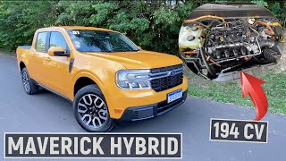 MAVERICK HYBRID picape da Ford inova com tecnologia e consumo otimizado [upl. by Gardener810]