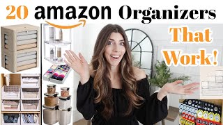 20 AMAZON Home Organization Items You Need That WORK 2023  Whole House Organization Ideas [upl. by Nerhe496]