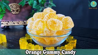 Orange Gummy Candy Recipe  Halal Fruits Jelly Yummy Gummy Candy shorts [upl. by Llamaj]