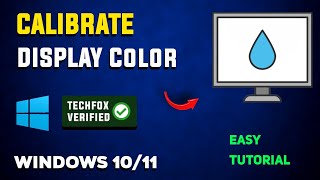 How to Calibrate Display Color in Windows  Full Guide [upl. by Zachery]