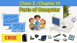 Class 2 Chapter 3  Parts of Computer  CBSE based Parts of Computer  Class 2 Computer syllabus [upl. by Tahmosh]