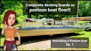 Rebuilding Old Pontoon Boat amp giving it a new lookEP 1  Landau 1978 Pontoon [upl. by Tilagram865]