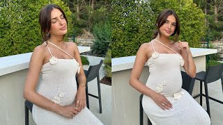 Sasha Attwood Stunning Maternity Looks from PrettyLittleThing 🌟  Baby Bump Style with Jack Grealish [upl. by Sirroned]