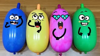 Making Slime With Funny Balloon Cute Doodles 14  Satisfying Slime Videos  Mickey Slime [upl. by Enyluqcaj]