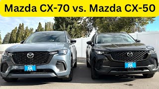 2025 Mazda CX50 vs CX70  Honest Review [upl. by Icak]