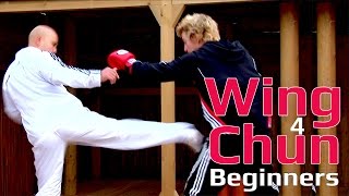 Wing Chun for beginners lesson 21 basic leg exercise blocking a side kick [upl. by Yaj]