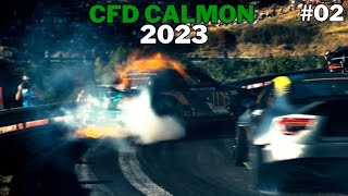 CFD CALMONT 2023 02 il drift avec sa voiture en feux  🔥 [upl. by Agrippina652]