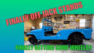 The stretched cj5 is finally getting off jack stands [upl. by Paton]