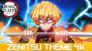 Demon Slayer  Zenitsu Theme 4k ⚡Thunderclap and Flash⚡  HQ COVER [upl. by Atiken]