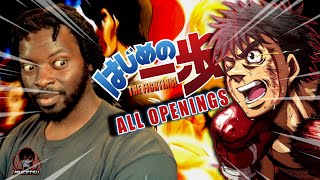 Hajime No Ippo Reaction  All Openings 1 2 3 4 5  Anime Op Reaction [upl. by Screens]