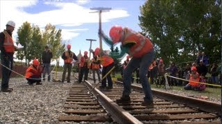 Canadian Pacific Spike Driving Competition 2013 [upl. by Torres]