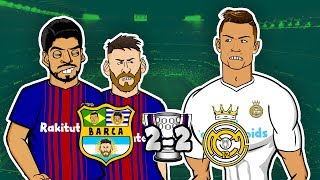 Barcelona 2 – 2 Real Madrid ► 📺 GOGGLE IN THE BOX 📺 442oons ft Ronaldo Messi amp Neymar [upl. by Eatnuahc]