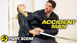 ACCIDENT MAN  Scott Adkins v Amy Johnston  Mike vs Jane the Ripper  Fight Scene [upl. by Naid]