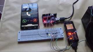 Hacked Phone  Arduino GSM Auto Dialler  Free Schematic and Code [upl. by Telimay]