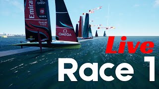 Full Race  Live  Americas Cup E Series PreRegatta [upl. by Enidlarej]