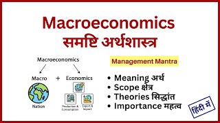 Macroeconomics in hindi Meaning Definition Theories Scope in MBA BBA BA Bcom [upl. by Konstantin]