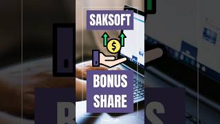 Saksoft Bonus Share News  Saksoft Share Latest News  Saksoft Share Price stockmarket sharemarket [upl. by Corabel682]