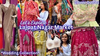 Lajpat Nagar Market Delhi✨ with shop No Latest Collection 2024  Ethnic Wear😍 youtube market [upl. by Ailecara440]