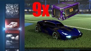 ROCKET LEAGUE  9x CRATE 3  CRATE OPENING [upl. by Etnwahs525]