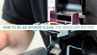 How to do an Intense Clean on the Magicard Rio Pro ID Card Printer [upl. by Ociram]